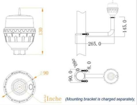 Low intensity obstacle light